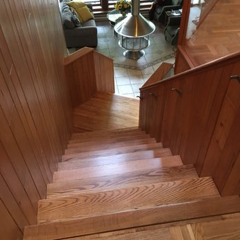 S&W Wood Floors - a view of the living room from the stairs - Flooring Near Me - Joliet, Illinois S&W Wood Floors - a view of the living room from the stairs - Flooring Near Me - Joliet, Illinois