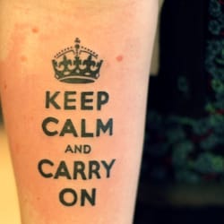 Redemption Tattoo - This is it quite fresh, it's of course not so red now. He did a flawless job.