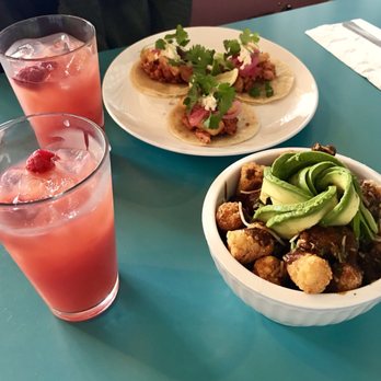 Libelula - Cauliflower Tacos and mole tater tots and house water - Breakfast & Brunch Near Me - Fresno, California Libelula - Cauliflower Tacos and mole tater tots and house water - Breakfast & Brunch Near Me - Fresno, California