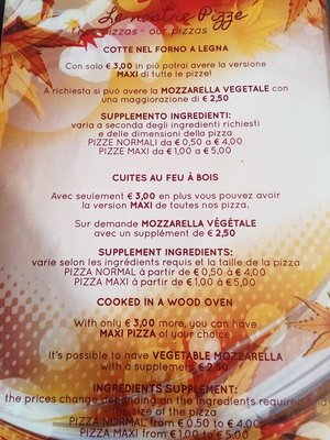 Menu photo 1 La Grotta Ventimiglia, IM