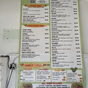 Irving Subs - Menu - Sandwiches Near Me - San Francisco, California
