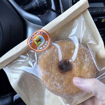 Surf City Smash - Got a donut with a meal yesterday and loved it so much I came back for another - American Near Me - Surf City, North Carolina Surf City Smash - Got a donut with a meal yesterday and loved it so much I came back for another - American Near Me - Surf City, North Carolina