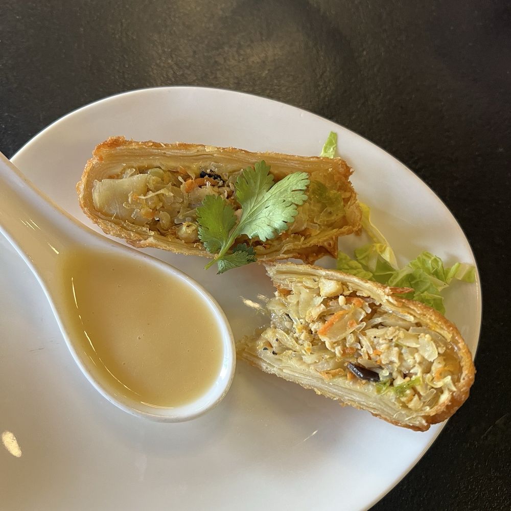 ZEN Kitchen & Bar - Complementary eggroll with dipping sauce. Very good. - Bars Near Me - Rchy, Florida ZEN Kitchen & Bar - Complementary eggroll with dipping sauce. Very good. - Bars Near Me - Rchy, Florida