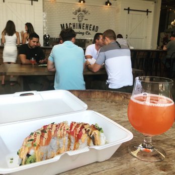 MachineHead Brewing - Sour with one of the food trucks they have on site. - Beer Gardens Near Me - Clovis, California