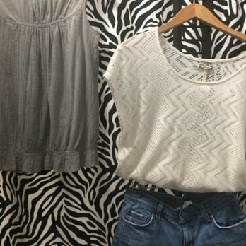 Kit N Caboodle - Top on the left was $2.50 - the one on the right was $5 - Shorts were under $10 I think. - Thrift Stores Near Me - Oceanside, California Kit N Caboodle - Top on the left was $2.50 - the one on the right was $5 - Shorts were under $10 I think. - Thrift Stores Near Me - Oceanside, California