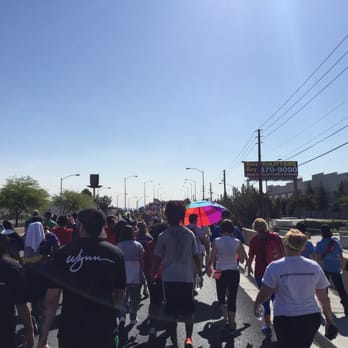 AFAN Aids Walk - Both sides of Sunset Road filled with walkers. - Community Service/Non-Profit Near Me - Las Vegas, Nevada