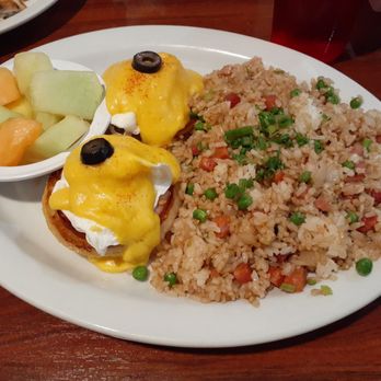 Big City Diner - Eggs Benedict with Fried Rice - Diners Near Me - Kaneohe, Hawaii Big City Diner - Eggs Benedict with Fried Rice - Diners Near Me - Kaneohe, Hawaii