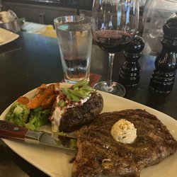 MR MIKES - Ribeye, Baked Potato, Wine