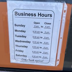 El Torito Carniceria - Business hours