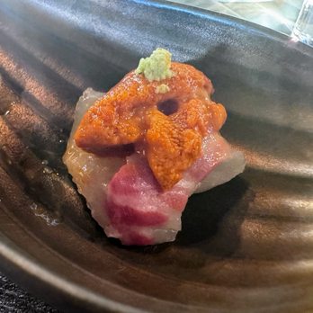 Omakase By Aung - Snapper with Hokkaido Uni - Sushi Bars Near Me - Honolulu, Hawaii Omakase By Aung - Snapper with Hokkaido Uni - Sushi Bars Near Me - Honolulu, Hawaii