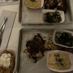 Risbo Chicken Platter and Apple Cobbler