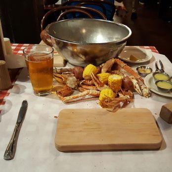 The Crab Pot - The Crab, Crab & Crab dinner. Includes potatoes and corn. Deeeeeeelish! - Seafood Near Me - Seattle, Washington