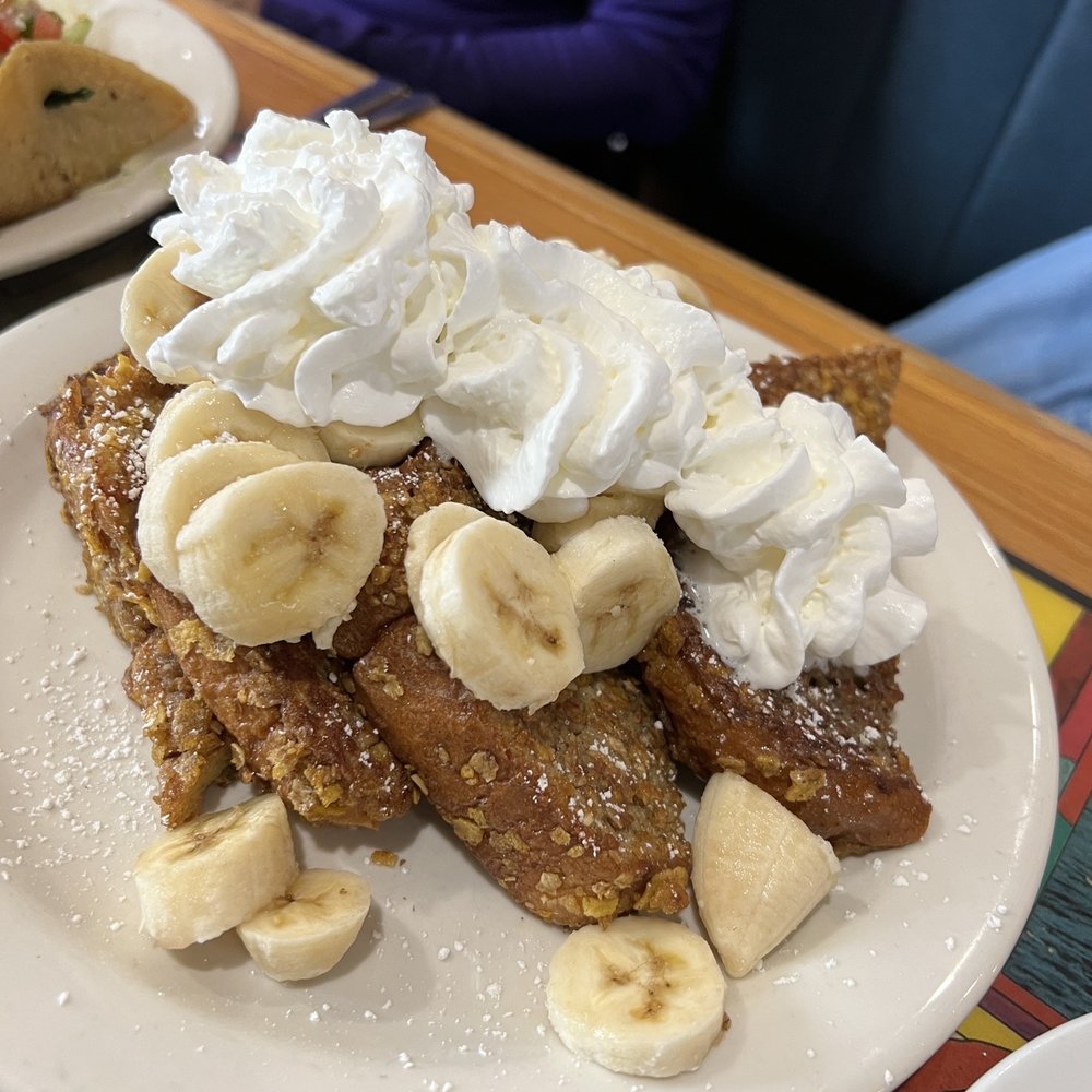 Beach Break Cafe - Banana Crunch French toast - Breakfast & Brunch Near Me - Oceanside, California Beach Break Cafe - Banana Crunch French toast - Breakfast & Brunch Near Me - Oceanside, California