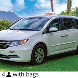 Minivan picked us up plus 5 luggage!