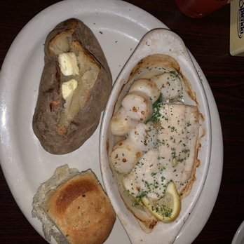 Boondocks Grille - Scallops, haddock, baked potato, and roll - American Near Me - Fort Fairfield, Maine Boondocks Grille - Scallops, haddock, baked potato, and roll - American Near Me - Fort Fairfield, Maine
