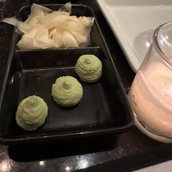Arigato Sushi - Loved the ginger and this pretty presentation of wasabi! - Japanese Near Me - Santa Barbara, California