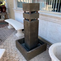Treasure Cove II Home & Garden - Modern fountain with lights...