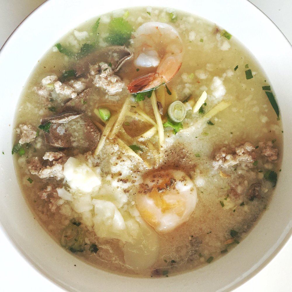 Tom Yum Cafe - Thai rice porridge (congee or arroz caldo) aka Jok - Thai Near Me - Chicago, Illinois Tom Yum Cafe - Thai rice porridge (congee or arroz caldo) aka Jok - Thai Near Me - Chicago, Illinois