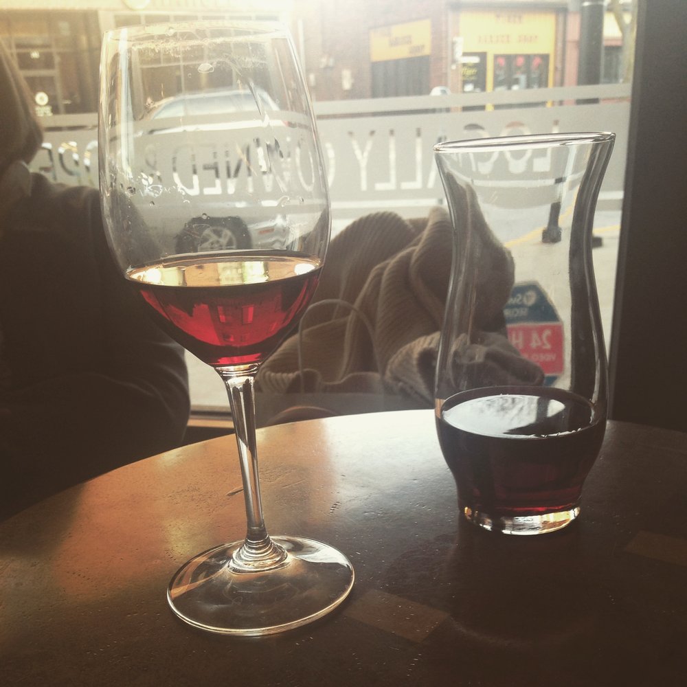 Sipping some wine on a Saturday afternoon
