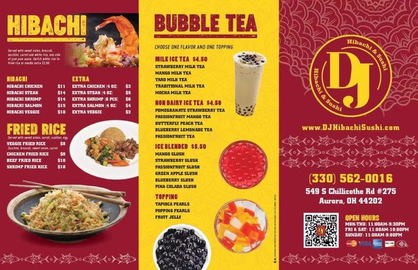 Menu photo 2 DJ Hibachi & Sushi Aurora, OH Menu photo 2 DJ Hibachi & Sushi Aurora, OH