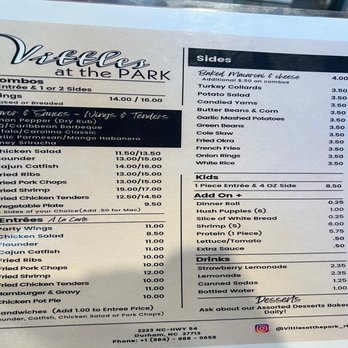 Vittles at the PARK - Soul Food Near Me - Durham, North Carolina