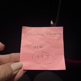 The Montalbán - Our seat assignment on a Post-it Note - Performing Arts Near Me - Los Angeles, California