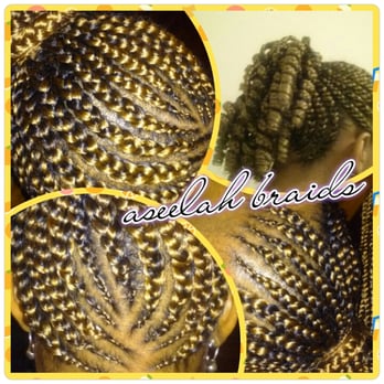 Aseelah Braids - Cornrow up-do's - Hair Stylists Near Me - Newburgh, New York