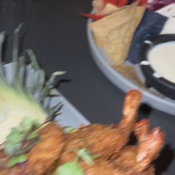 Stacks Bar & Grill - Coconut shrimps fried rice I. A pineapple. Steak tacos - Bars Near Me - Valparaiso, Indiana