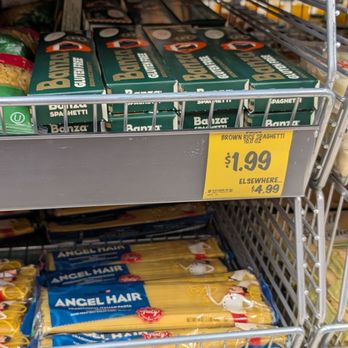 Grocery Outlet - Banza Pasta. What the price tag doesn't show is that it's actually BOGO free, at least at the time I took this photo - Grocery Near Me - Long Beach, California Grocery Outlet - Banza Pasta. What the price tag doesn't show is that it's actually BOGO free, at least at the time I took this photo - Grocery Near Me - Long Beach, California