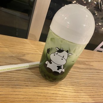 The Moo Bar - Macha Milk Tea w/ Boba - Desserts Near Me - Seattle, Washington The Moo Bar - Macha Milk Tea w/ Boba - Desserts Near Me - Seattle, Washington