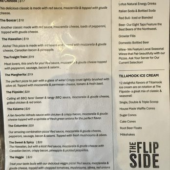 The Flipside - Menu - Sandwiches Near Me - Kalama, Washington