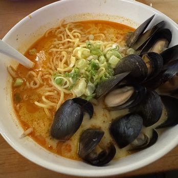 Main St. Dragon - Malaysian Style ramen, forgot to mention I added mussels & I've had it with shrimp as well. - Asian Fusion Near Me - Richmond, Virginia