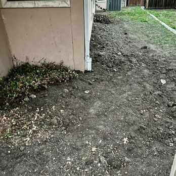 Leon Foundation Repair - A AFTER pic of some of the 12 holes. - Foundation Repair Near Me - Houston, Texas Leon Foundation Repair - A AFTER pic of some of the 12 holes. - Foundation Repair Near Me - Houston, Texas