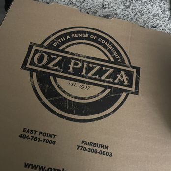 Oz Pizza - a box of pizza on a table - Pizza Near Me - East Point, Georgia Oz Pizza - a box of pizza on a table - Pizza Near Me - East Point, Georgia