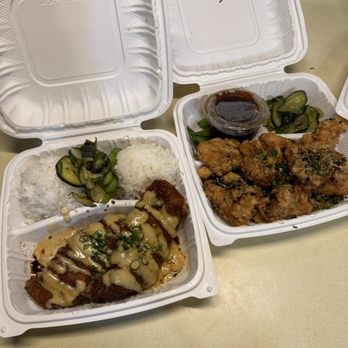 Rice Box Cafe - Ahi Katsu, Garlic Furikake Chicken - Japanese Near Me - Mililani, Hawaii