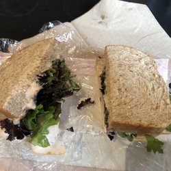 Canary Coffee - Turkey sandwich, $12.95 CAD or $9.56 USD.