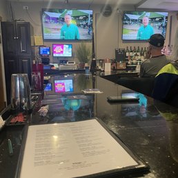 The bar area