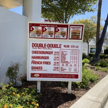 In-N-Out Burger - Menu in the drive thru - Fast Food Near Me - San Leandro, California In-N-Out Burger - Menu in the drive thru - Fast Food Near Me - San Leandro, California
