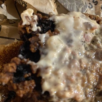 Wayback Burgers - Burnt chicken BLT claimed it was not battered fully - American Near Me - Reno, Nevada Wayback Burgers - Burnt chicken BLT claimed it was not battered fully - American Near Me - Reno, Nevada