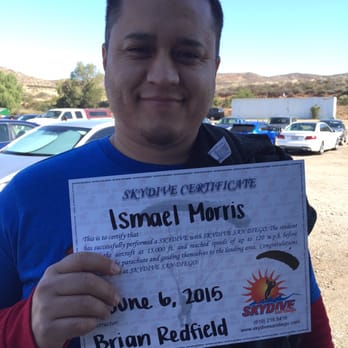 Skydive San Diego - His certificate - Skydiving Near Me - Jamul, California Skydive San Diego - His certificate - Skydiving Near Me - Jamul, California