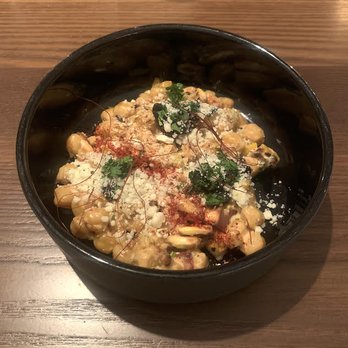 Nudibranch - Garbanzao bean with corn, huitlacoche, crema - Spanish Near Me - New York, New York Nudibranch - Garbanzao bean with corn, huitlacoche, crema - Spanish Near Me - New York, New York