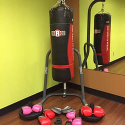 Anytime Fitness - Take out all your frustration and practice high and low punches and kicks on this 100lbs boxing bag along with brand new boxing gear!!