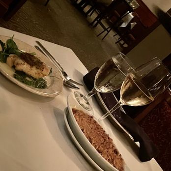 Ruth's Chris Steak House - Myrtle Beach - Garlic Crusted Sea Bass | Sweet Potato Casserole| Santa Margherita Pinot Grigio - Steakhouses Near Me - Myrtle Beach, South Carolina Ruth's Chris Steak House - Myrtle Beach - Garlic Crusted Sea Bass | Sweet Potato Casserole| Santa Margherita Pinot Grigio - Steakhouses Near Me - Myrtle Beach, South Carolina