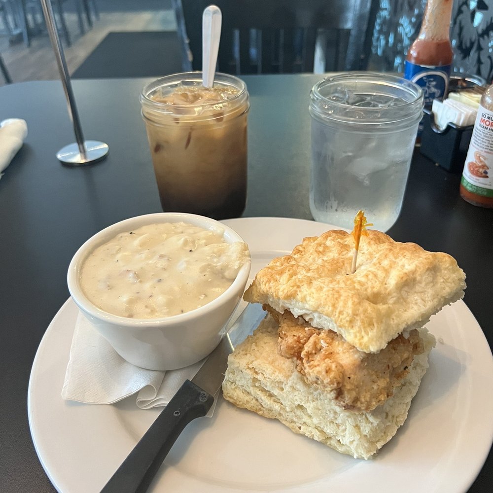 Mama's Boy - Chicken Biscuit with sausage gravy on the side - Southern Near Me - Athens, Georgia Mama's Boy - Chicken Biscuit with sausage gravy on the side - Southern Near Me - Athens, Georgia