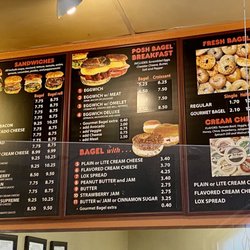 Posh Bagel - Posted menu