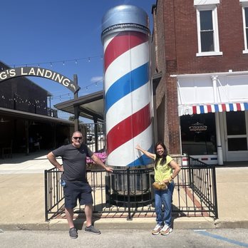 World's Largest Rocking Chair - W.L. Barbershop pole - Local Flavor Near Me - Casey, Illinois