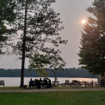 HoneyRock - Sunset on the lawn. - Campgrounds Near Me - Three Lakes, Wisconsin