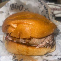 Moe's Original Bar B Que - Pulled pork sandwich