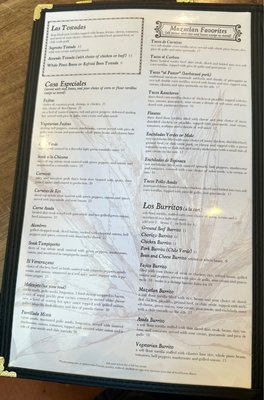 Menu photo 1 Mazatlan Grill Central Point, OR