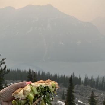 Aardvark Pizza & Sub - a person holding a sandwich - Pizza Near Me - Banff, Alberta Aardvark Pizza & Sub - a person holding a sandwich - Pizza Near Me - Banff, Alberta